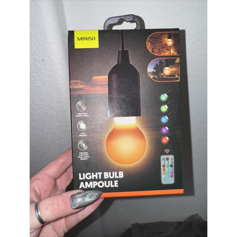 NEW Color Changing Light Bulb With String Multicolor LIGHTS rainbow‎ WiFi Remote